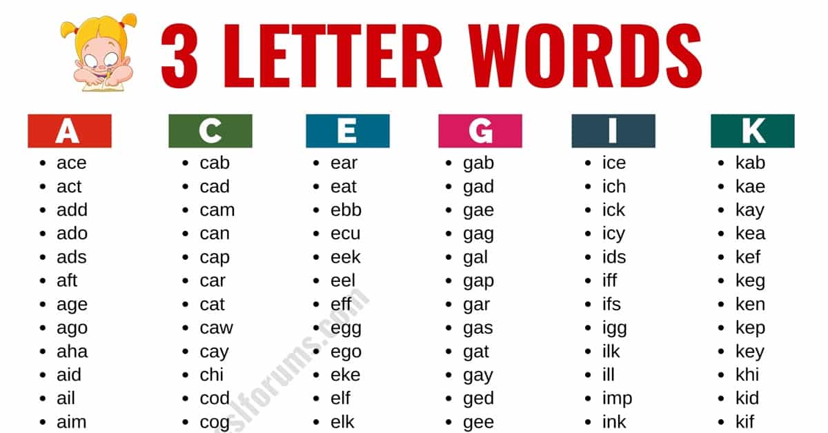 3 letter words starting with ki