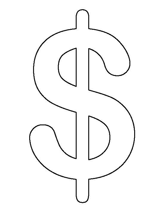 bubble letter dollar sign