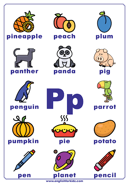 letter p pictures for preschool