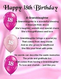letter to my granddaughter on her 18th birthday