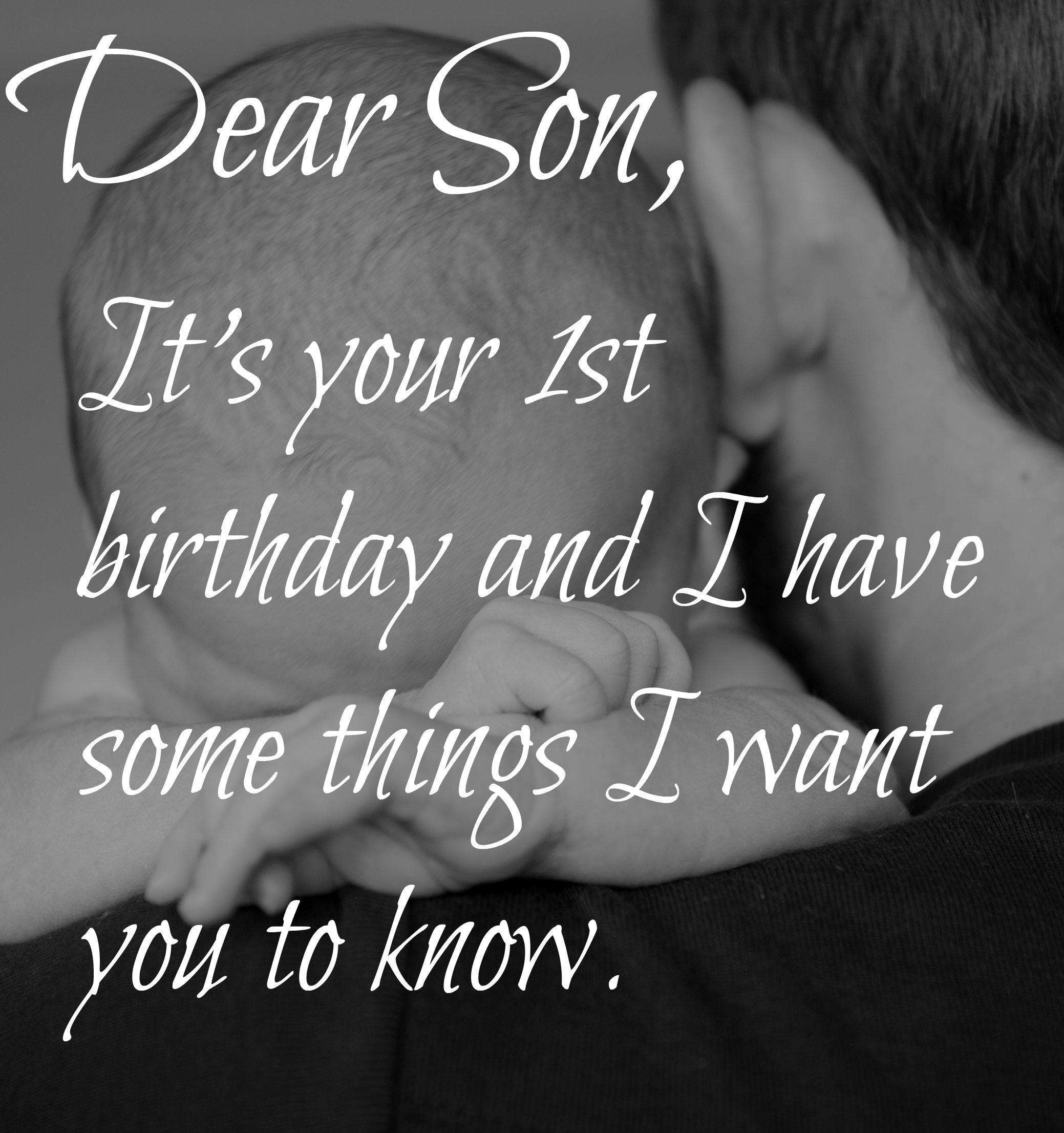letter to my son on his 1st birthday
