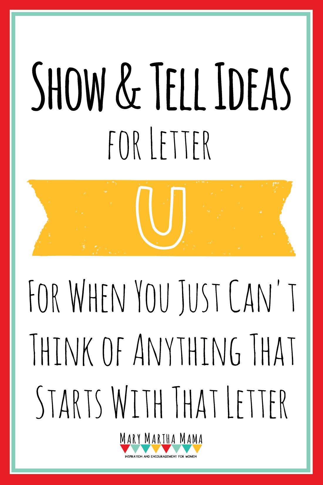 letter u words for show and tell
