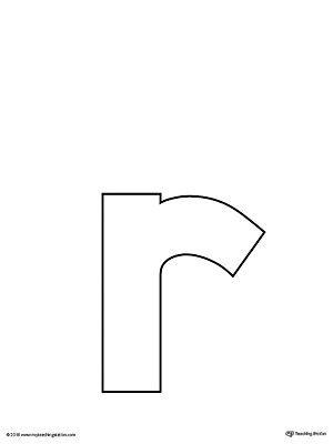 lowercase letter r template