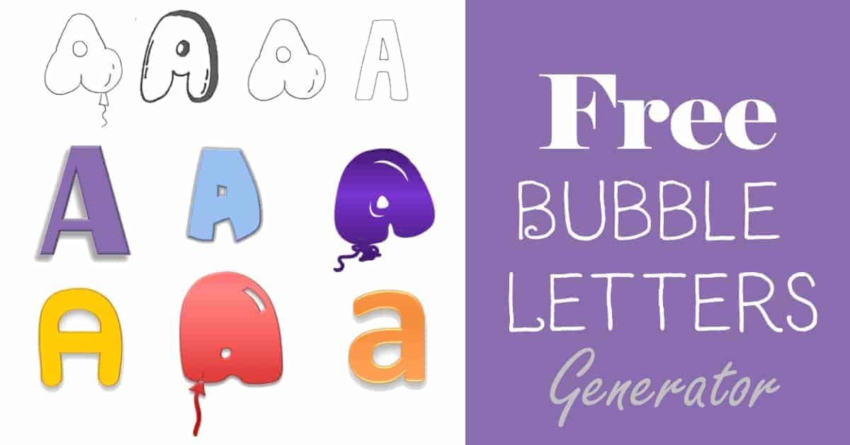 Make Bubble Letter Words Online