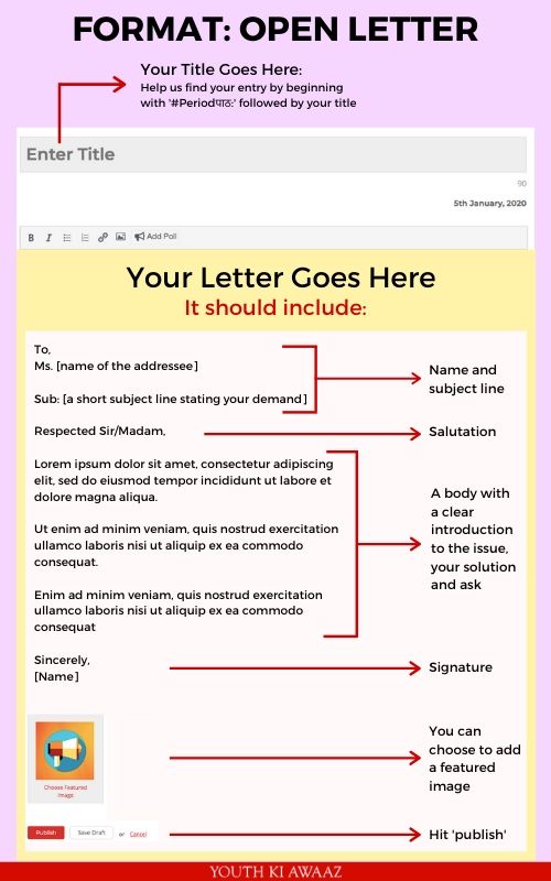 what is an open letter address