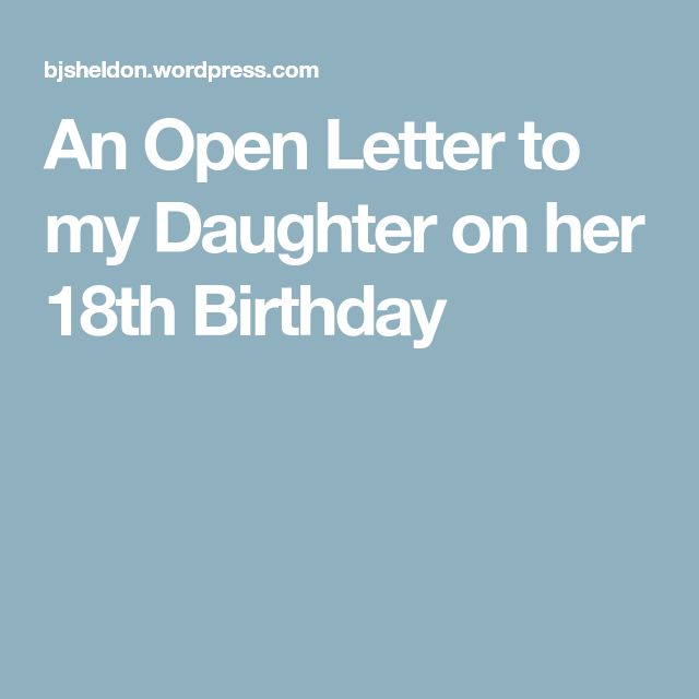 letter to my granddaughter on her 18th birthday 1