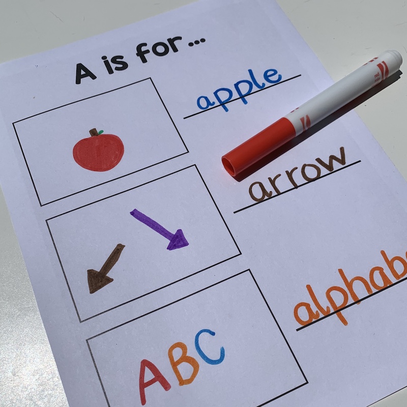 show and tell ideas for preschool letter a 1