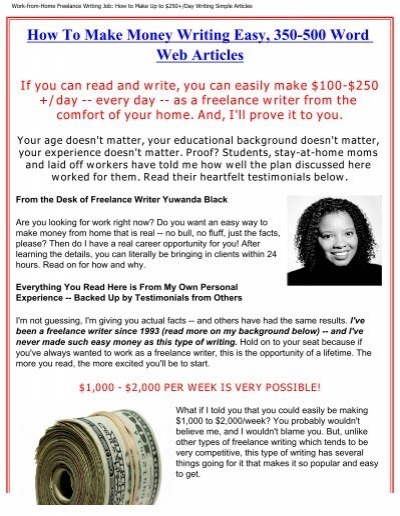 Famous Freelance Writers Needed: One Really Simple Reason This Type Of Home Biz Is Exploding References