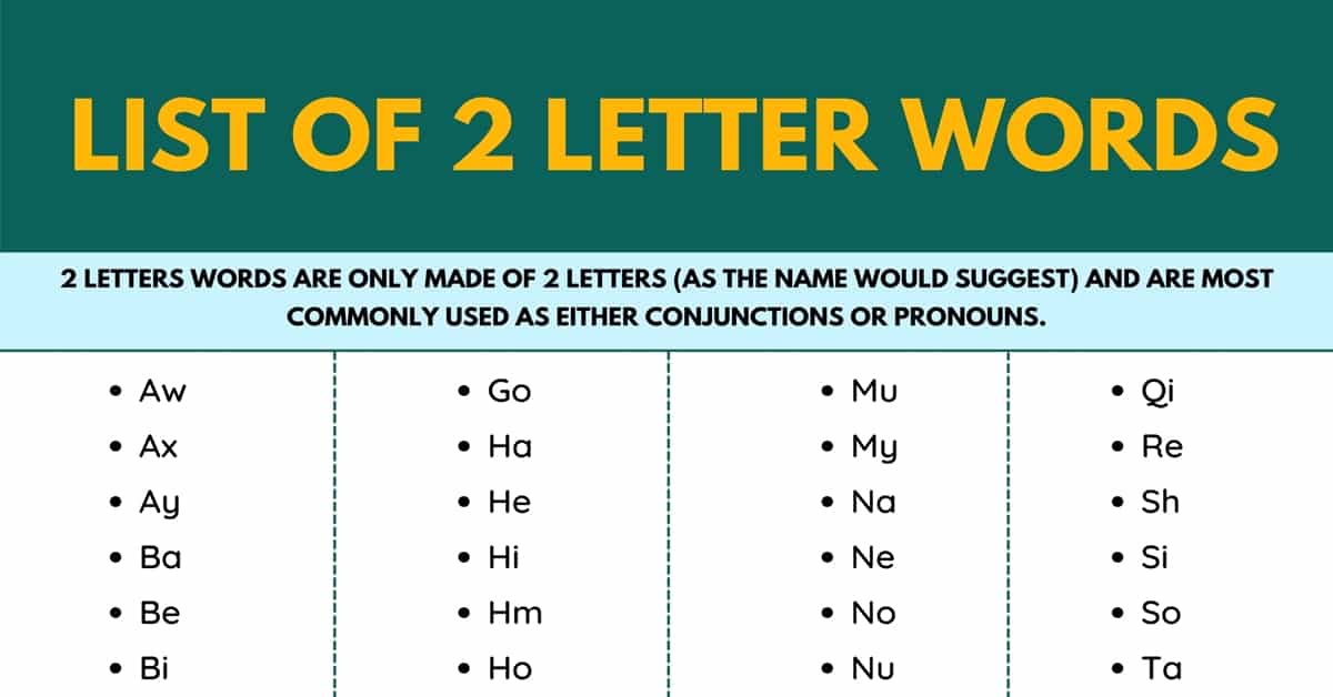 2 letter words with eng