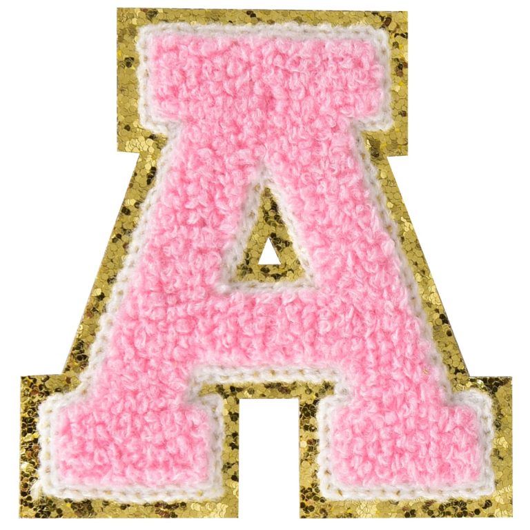 chenille letter patches iron on
