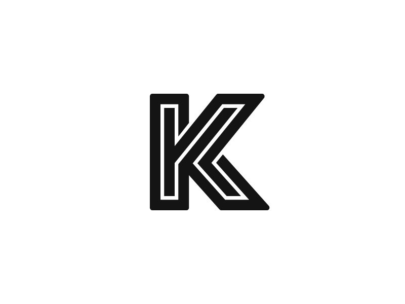 cool letter k logo