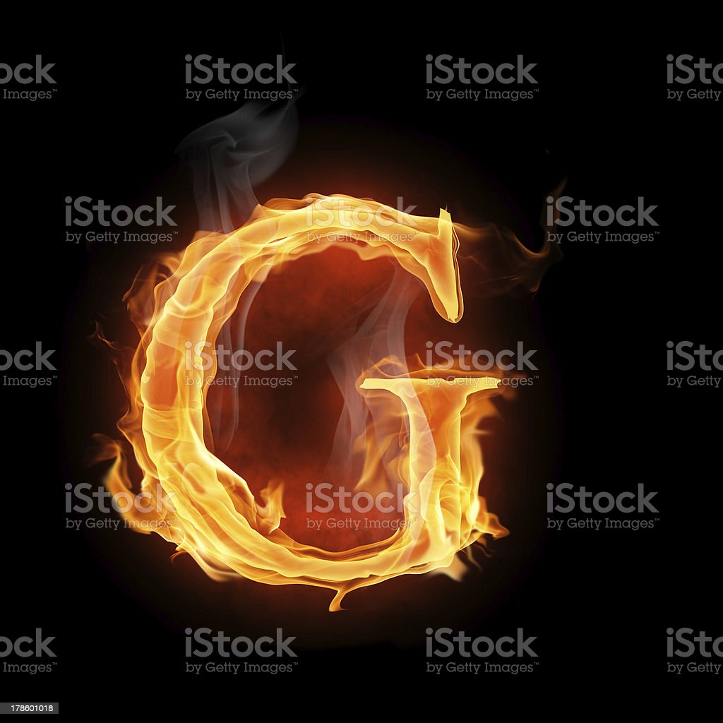G Letter Design Fire