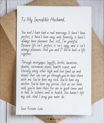 i love you letter to my husband