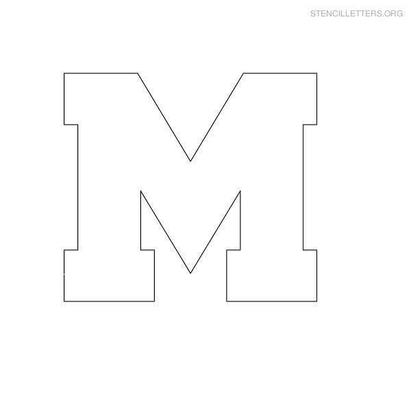 Letter M Stencil Printable