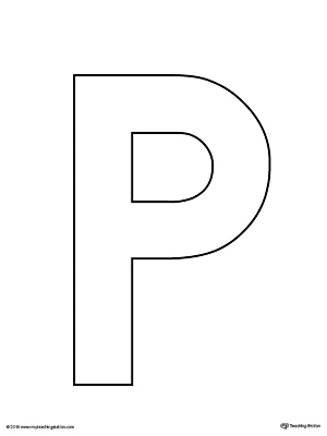 Letter P Template Free Printable