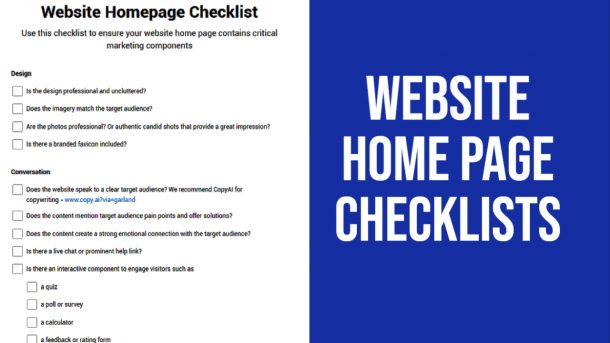 Basic Web Copywriting Checklist