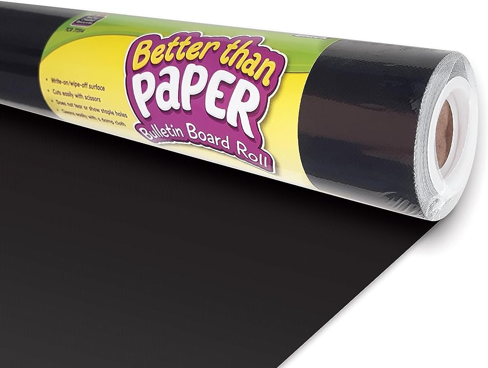 Teacher Created Resources Better Than Paper Bulletin Board Roll, Black – 77314